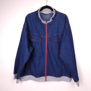 Vintage Erica Brooke Denim Jacket Women's Plus Size 26